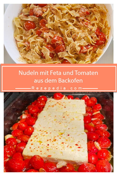 Nudeln Mit Feta Und Tomaten Aus Dem Backofen